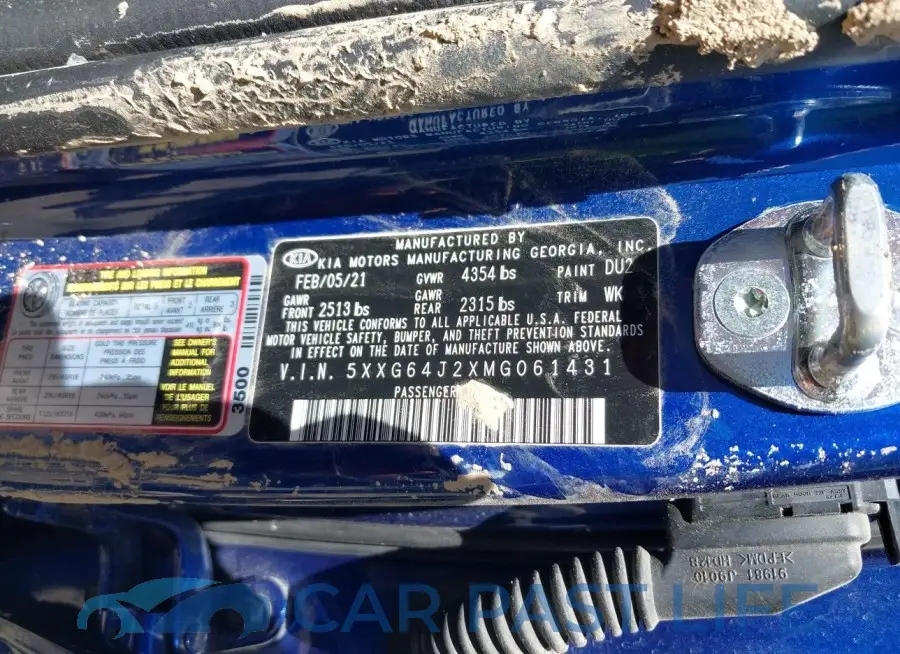 5XXG64J2XMG061431# 9