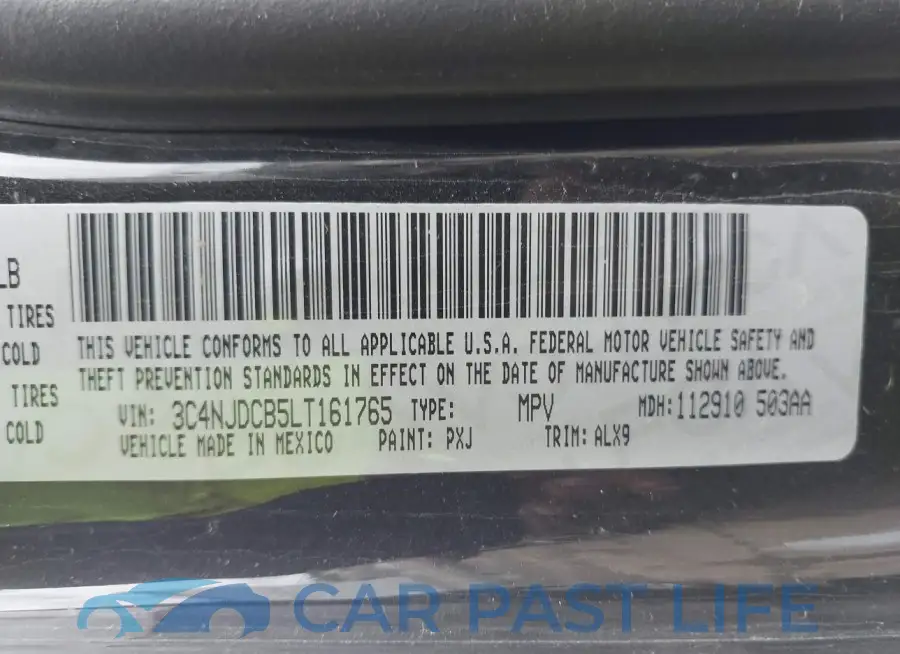 3C4NJDCB5LT161765# 9
