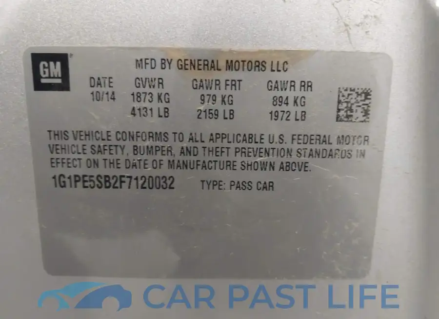 1G1PE5SB2F7120032# 9