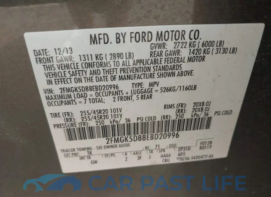 2FMGK5D88EBD20996# 9