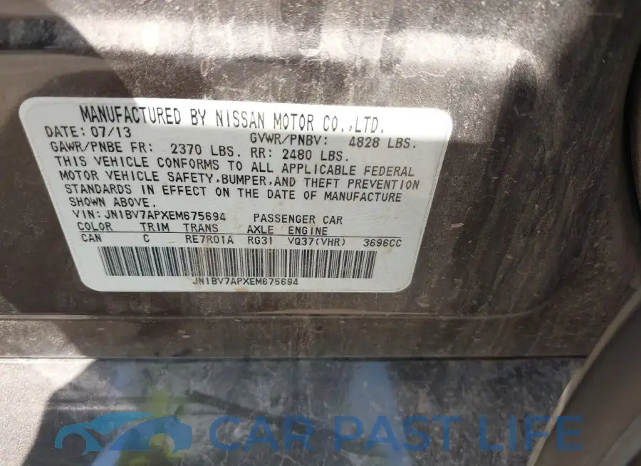 JN1BV7APXEM675694# 9