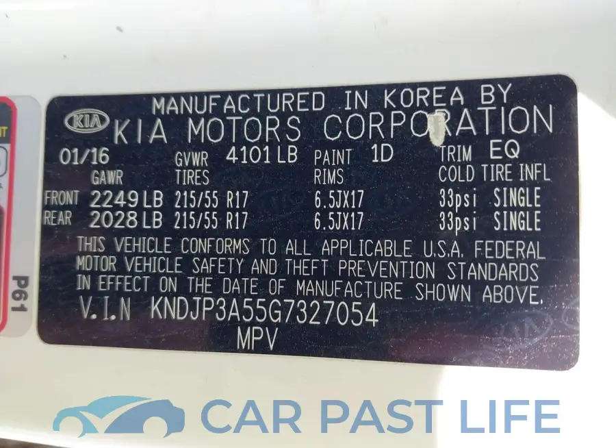 KNDJP3A55G7327054# 9