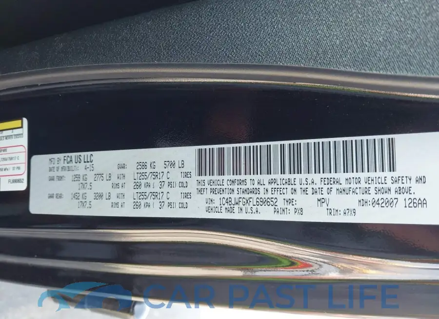 1C4BJWFGXFL690652# 9