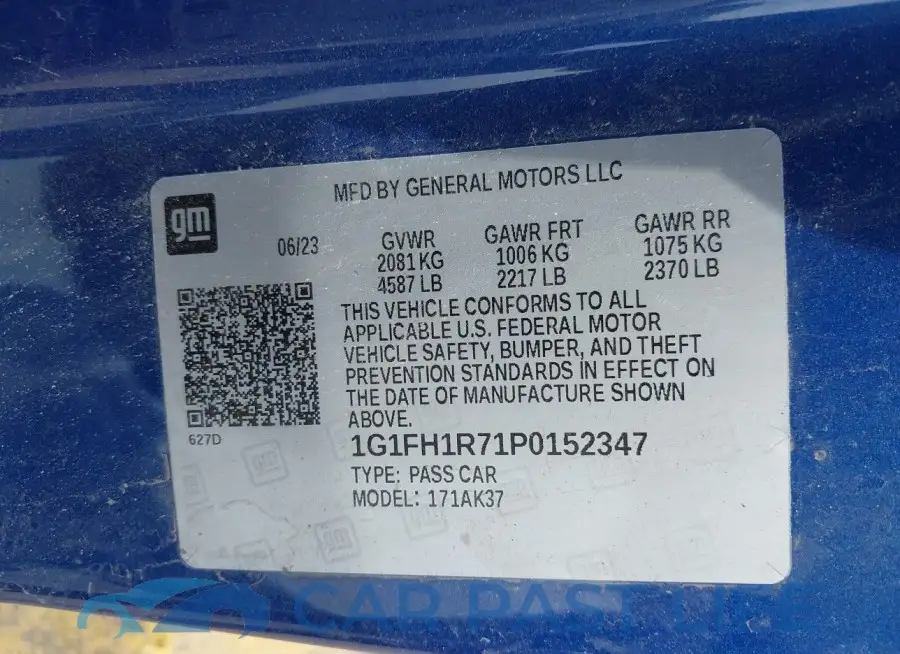 1G1FH1R71P0152347# 9