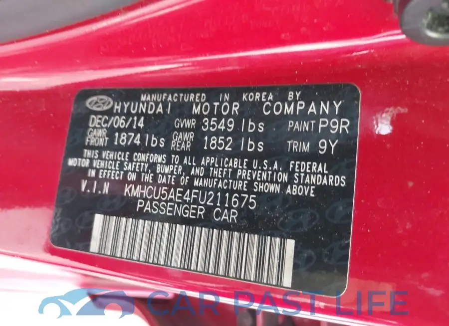 KMHCU5AE4FU211675# 9