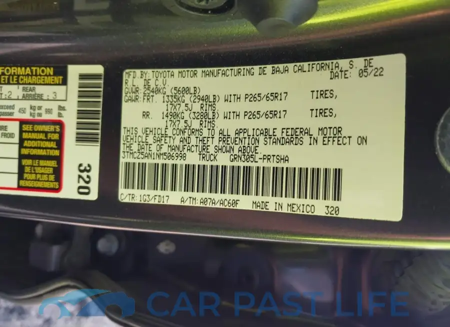 3TMCZ5AN1NM506998# 9