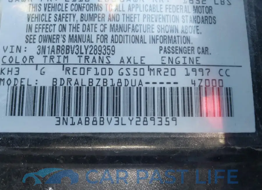 3N1AB8BV3LY289359# 9