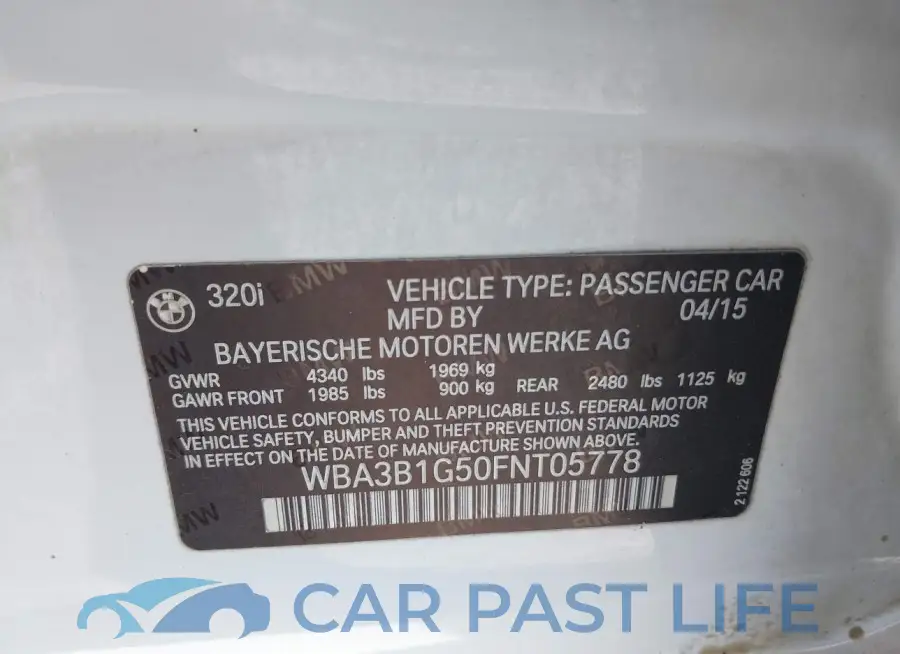 WBA3B1G50FNT05778# 9