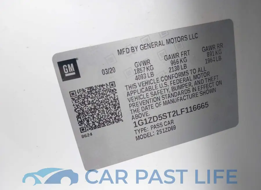 1G1ZD5ST2LF116665# 9