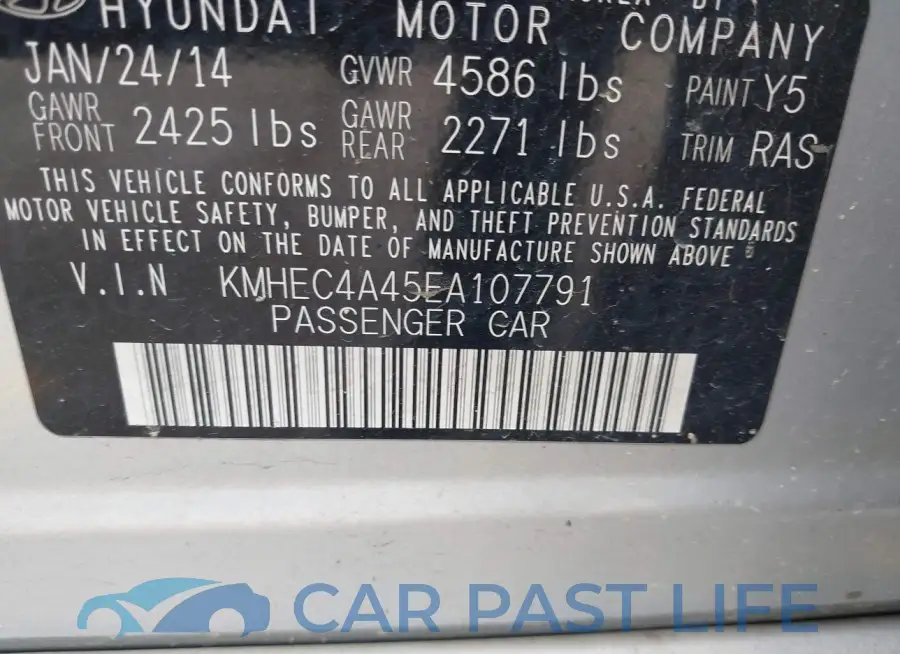 KMHEC4A45EA107791# 9