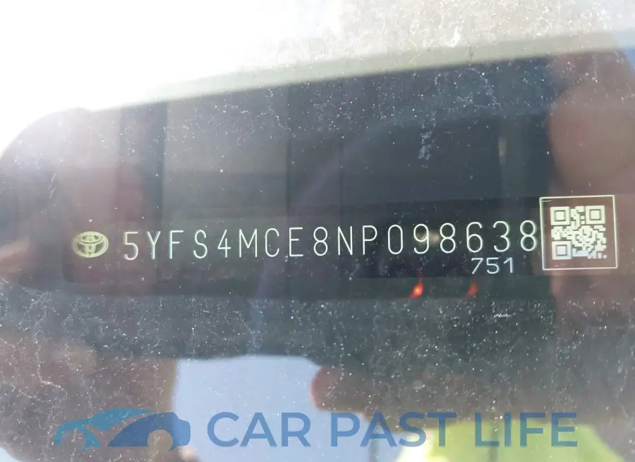 5YFS4MCE8NP098638# 9