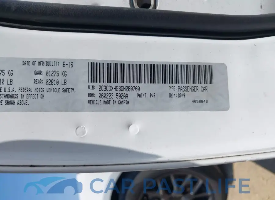 2C3CDXHG3GH280700# 9