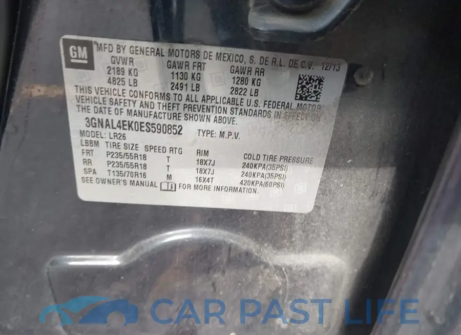 3GNAL4EK0ES590852# 9