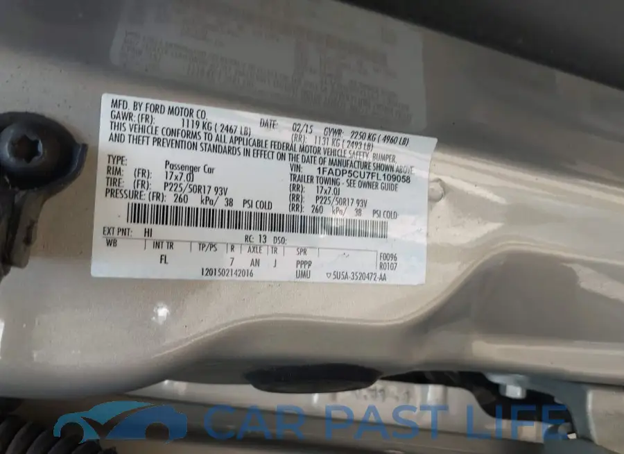 1FADP5CU7FL109058# 9
