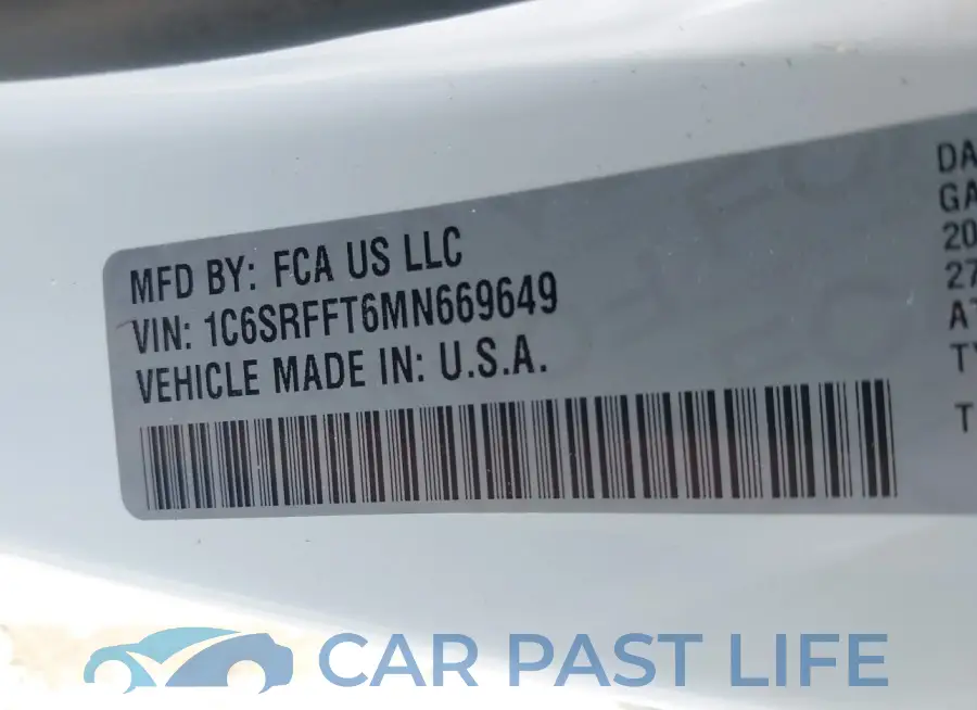 1C6SRFFT6MN669649# 9