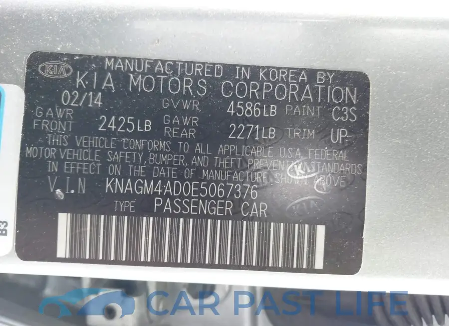 KNAGM4AD0E5067376# 9