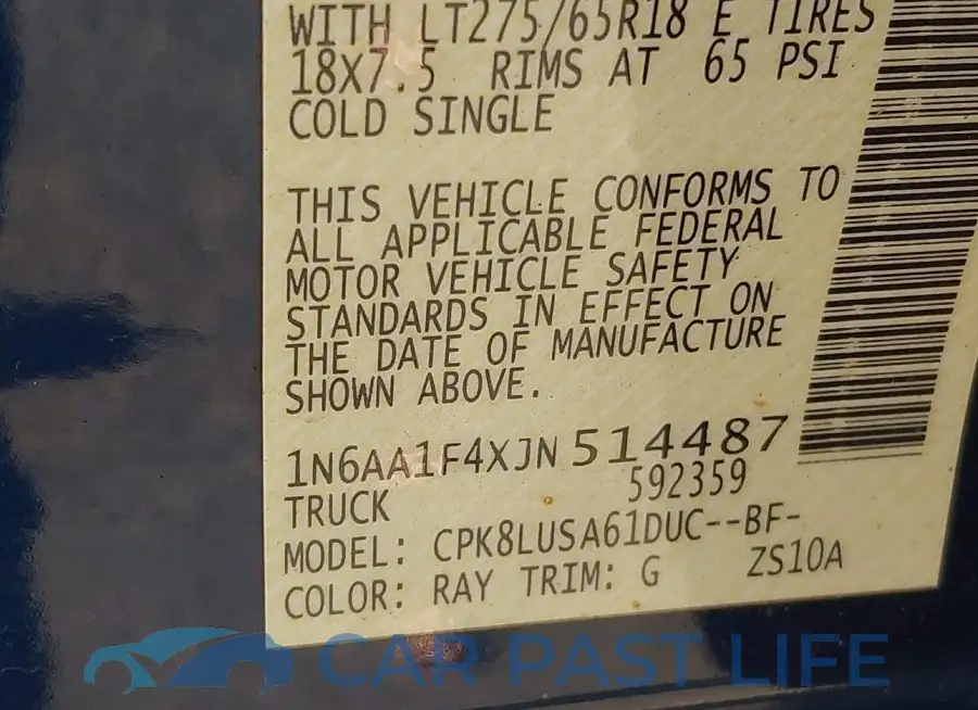 1N6AA1F4XJN514487# 9