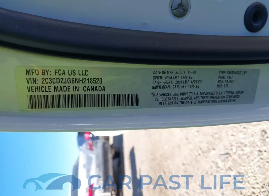 2C3CDZJG6NH218520# 9