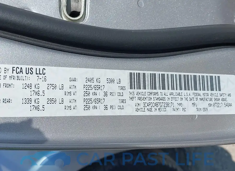 3C4PDCAB7GT238171# 9