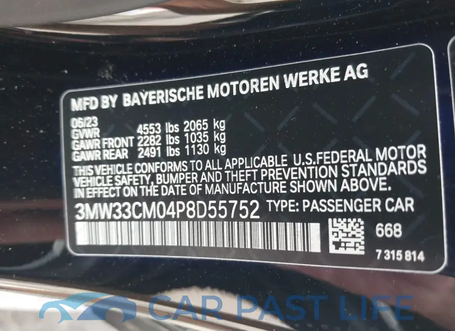 3MW33CM04P8D55752# 9