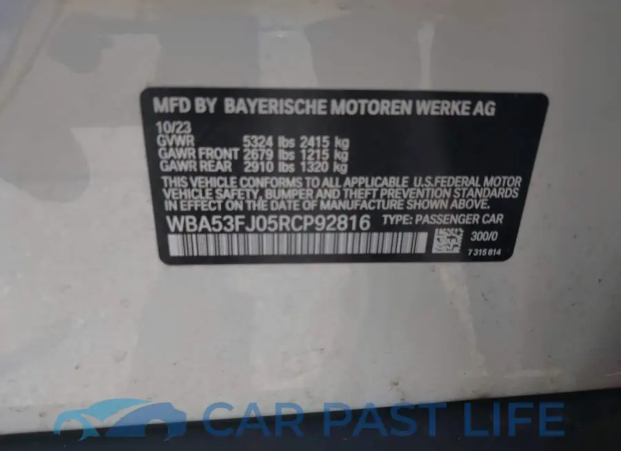 WBA53FJ05RCP92816# 9