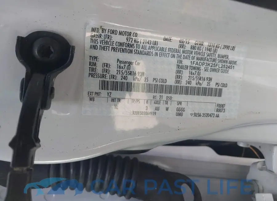 1FADP3K25FL252451# 9