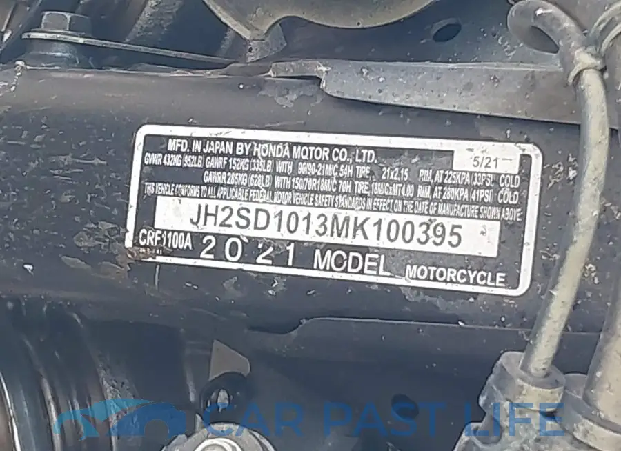 JH2SD1013MK100395# 10