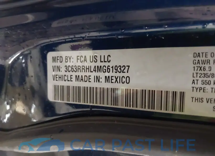 3C63RRHL4MG619327# 8