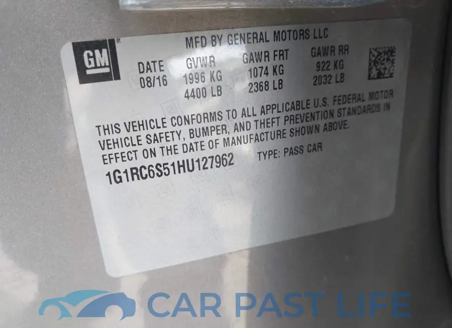 1G1RC6S51HU127962# 9