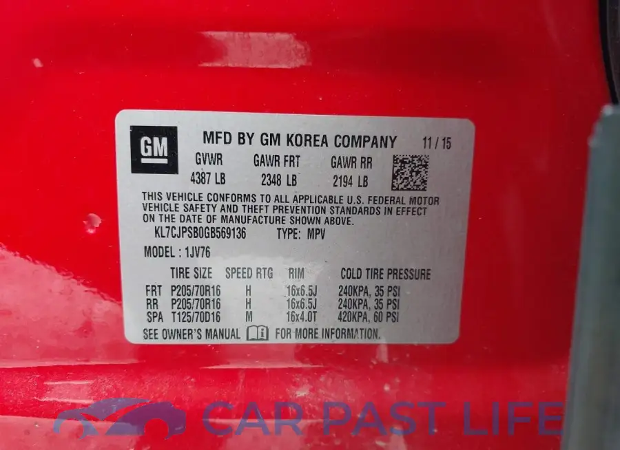 KL7CJPSB0GB569136# 9