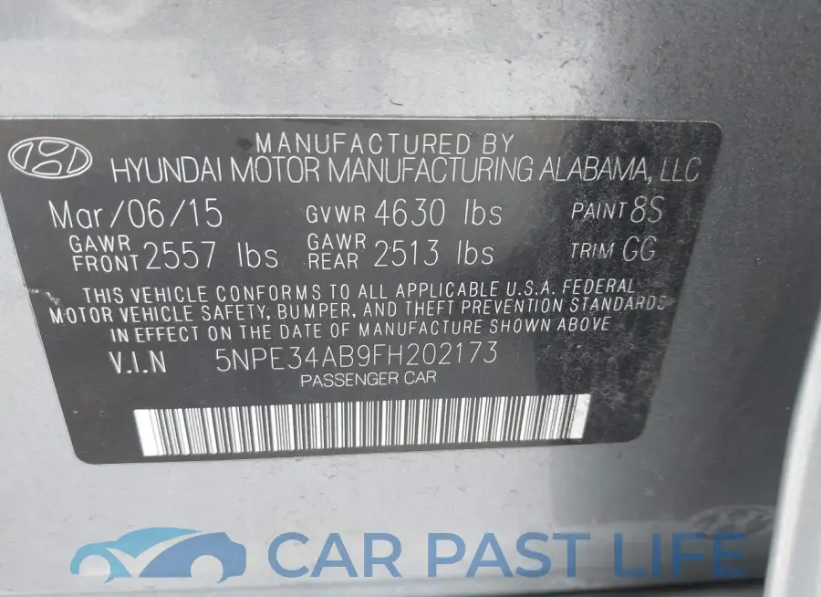 5NPE34AB9FH202173# 9