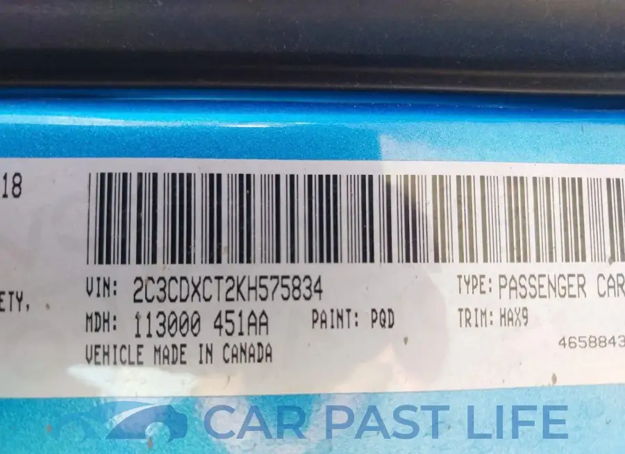 2C3CDXCT2KH575834# 9