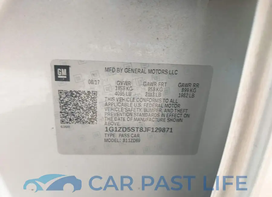 1G1ZD5ST8JF129871# 9