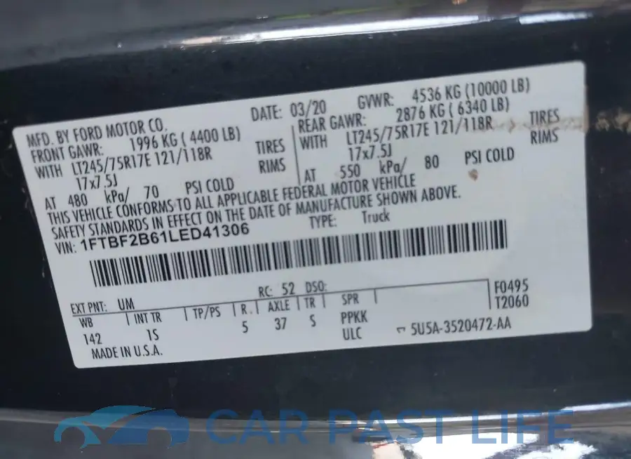 1FTBF2B61LED41306# 9
