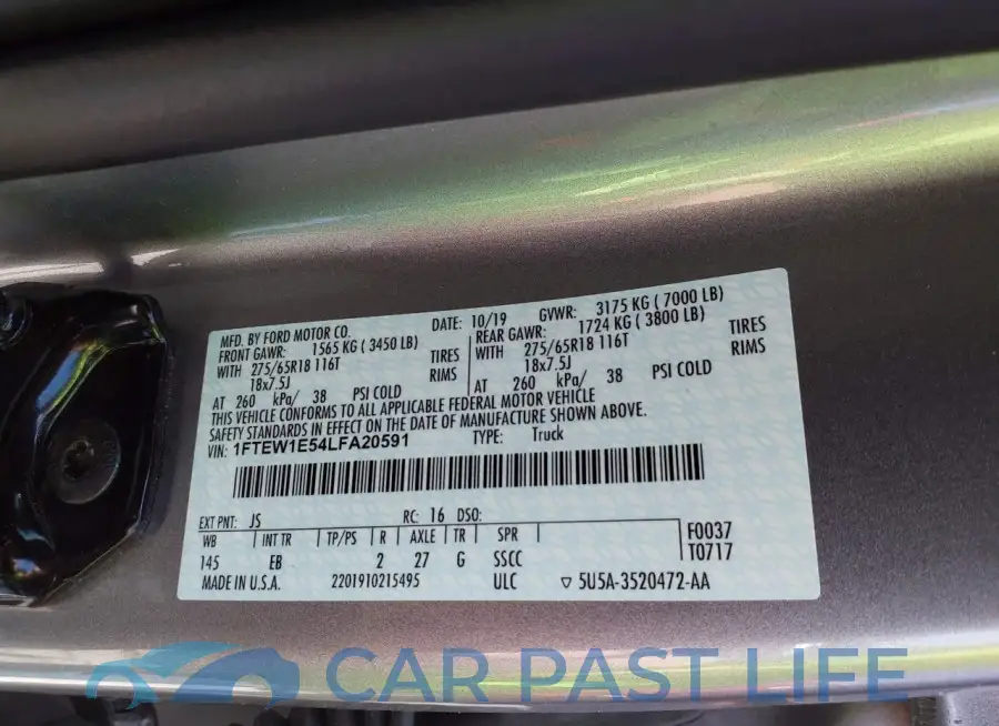 1FTEW1E54LFA20591# 9