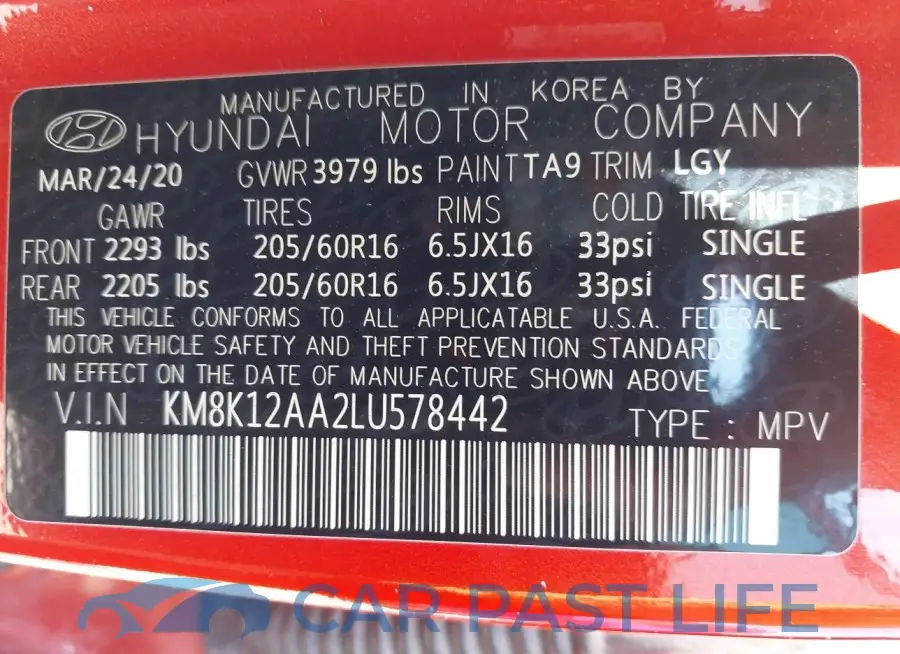 KM8K12AA2LU578442# 9