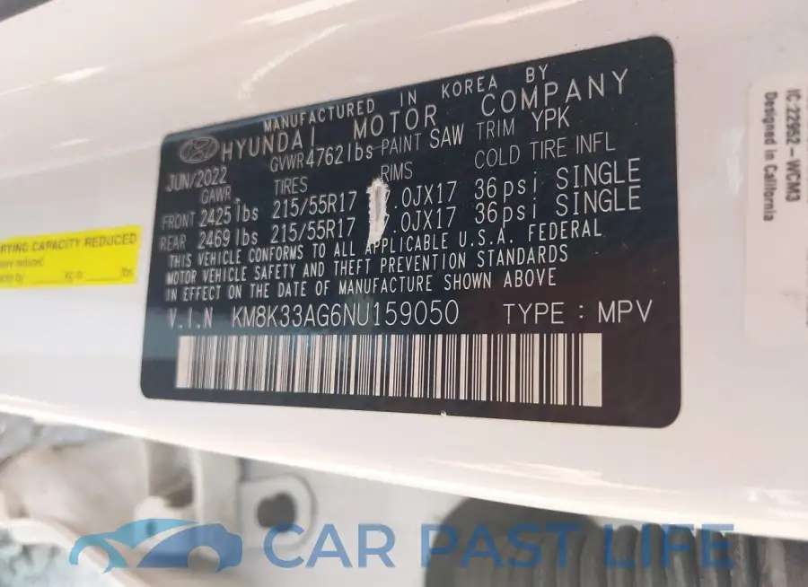 KM8K33AG6NU159050# 9