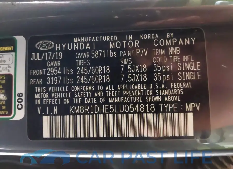 KM8R1DHE5LU054818# 9