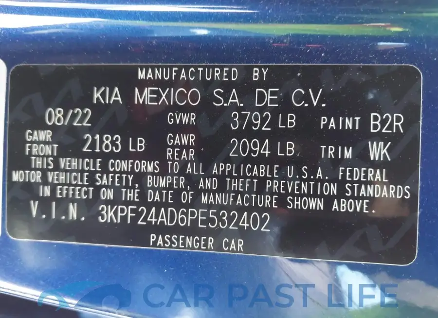 3KPF24AD6PE532402# 9
