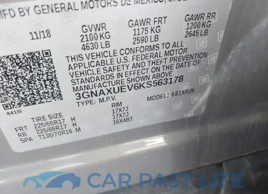 3GNAXUEV6KS563178# 9