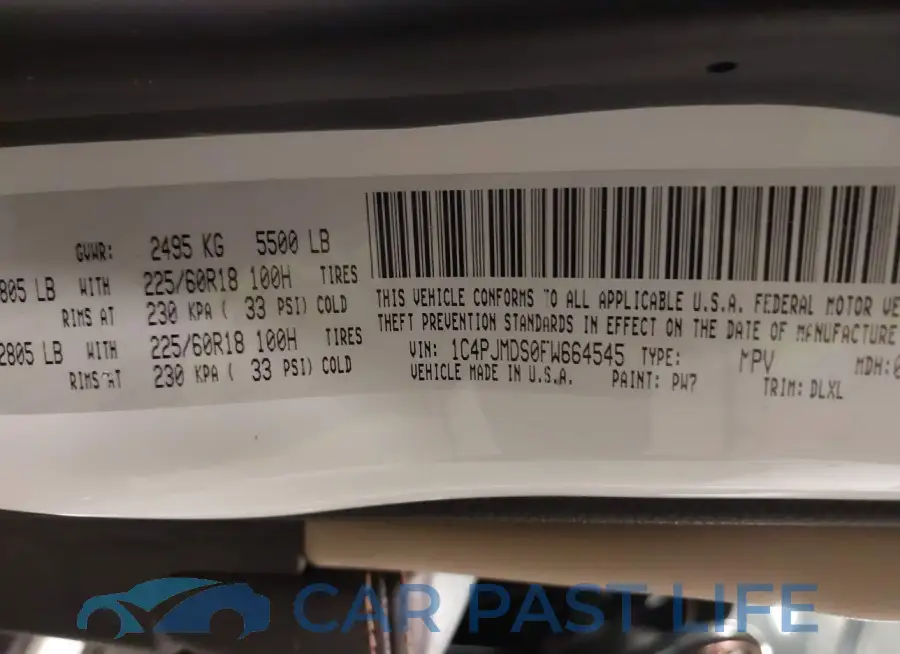 1C4PJMDS0FW664545# 9