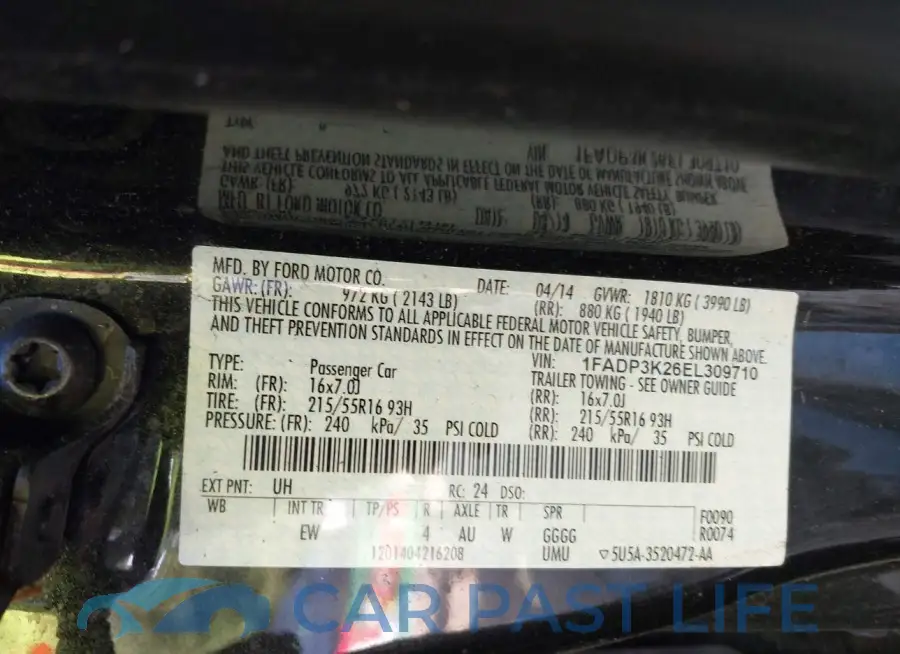 1FADP3K26EL309710# 9