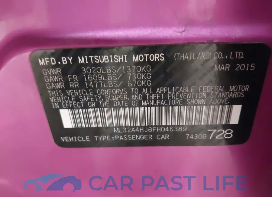 ML32A4HJ8FH046389# 9