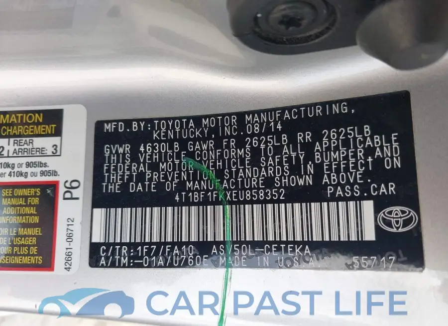 4T1BF1FKXEU858352# 9