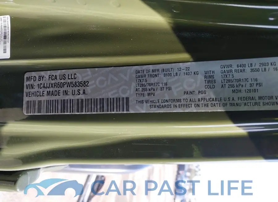 1C4JJXR60PW583582# 9