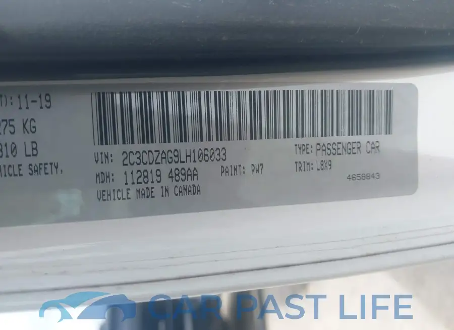 2C3CDZAG9LH106033# 9