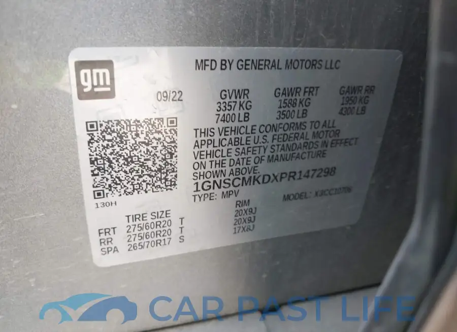 1GNSCMKDXPR147298# 9