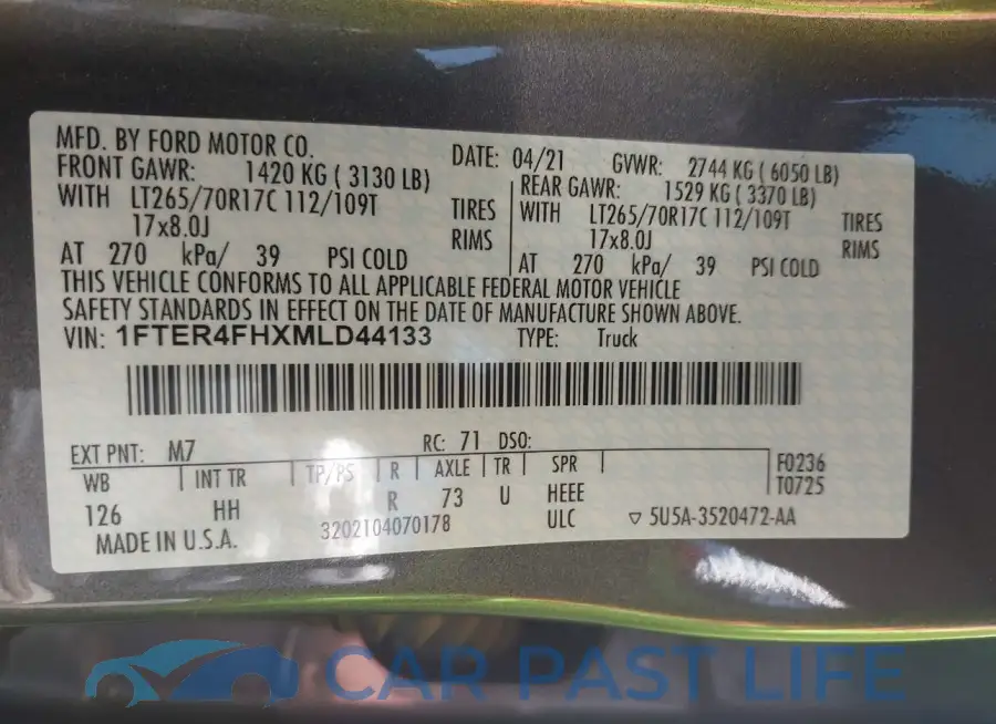 1FTER4FHXMLD44133# 9