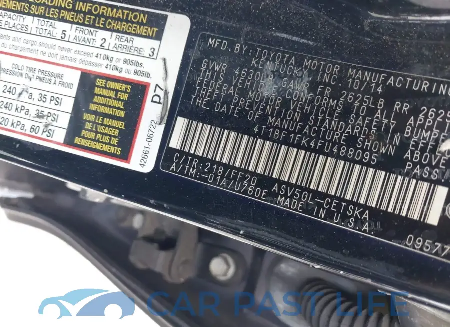 4T1BF1FK4FU488095# 9