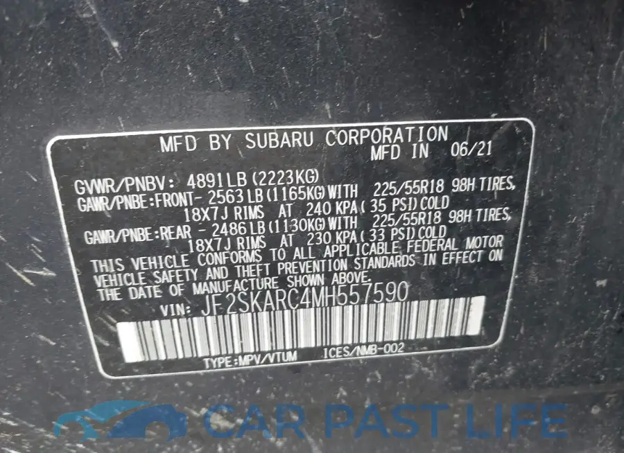 JF2SKARC4MH557590# 9